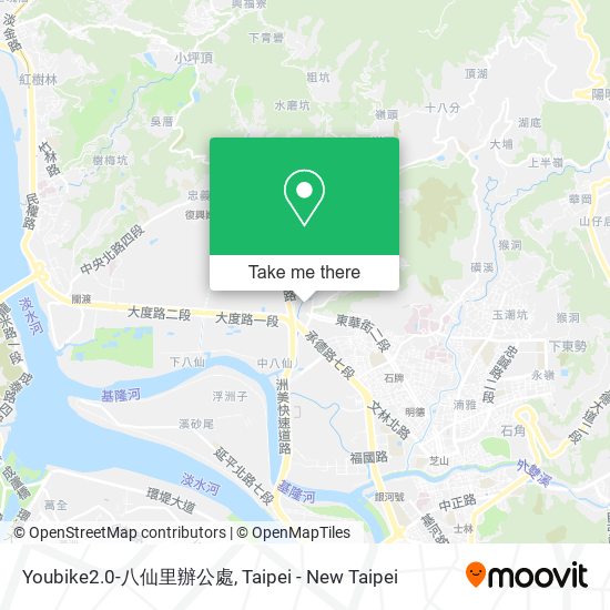 Youbike2.0-八仙里辦公處地圖