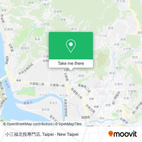 小三福北投專門店 map