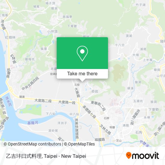 乙吉玤曰式料理地圖