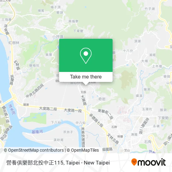 營養俱樂部北投中正115 map
