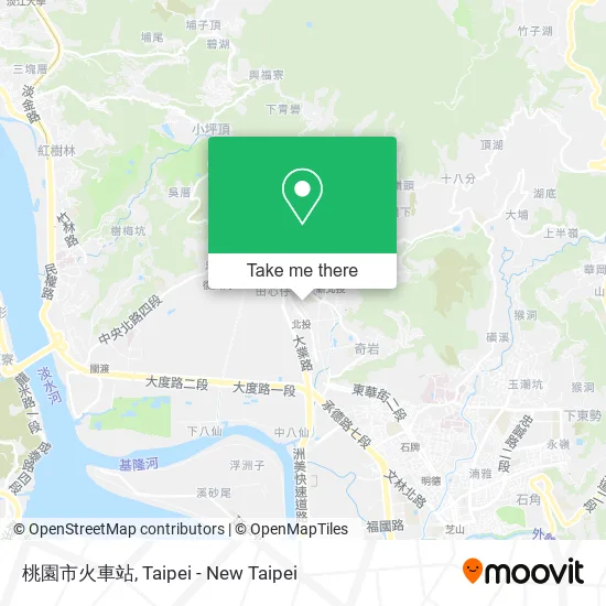 桃園市火車站地圖