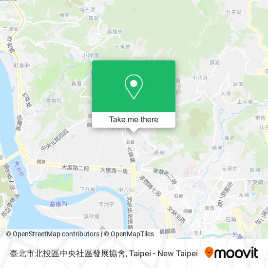 臺北市北投區中央社區發展協會 map