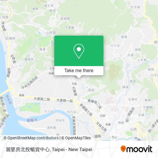 麗嬰房北投暢貨中心 map