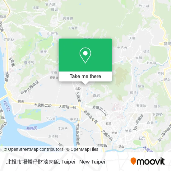 北投市場矮仔財滷肉飯地圖