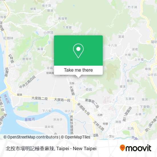 北投市場明記極香麻辣 map