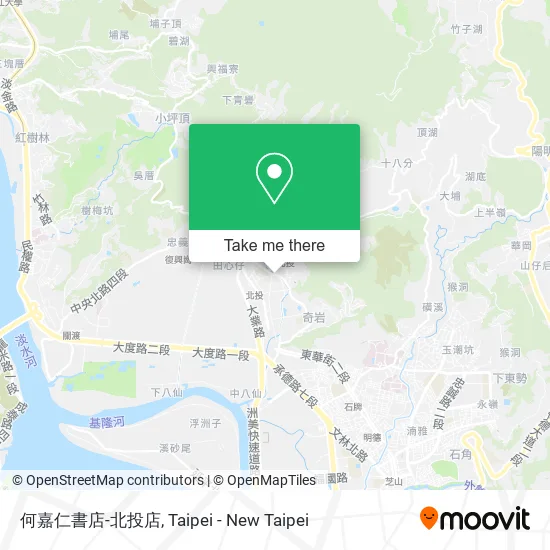 何嘉仁書店-北投店 map