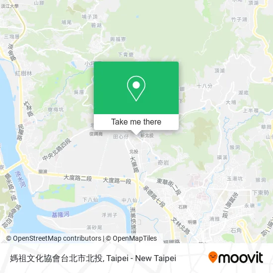 媽祖文化協會台北市北投 map