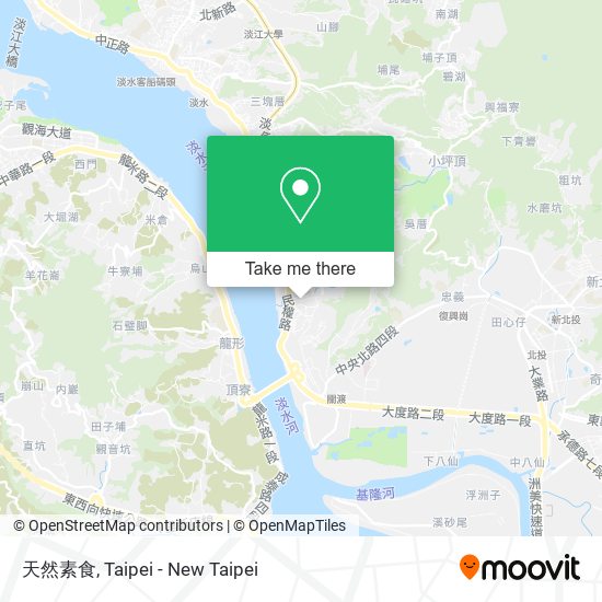 天然素食 map