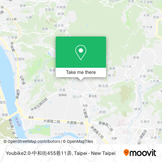 Youbike2.0-中和街455巷11弄 map