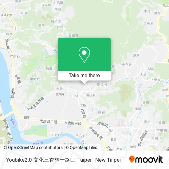 Youbike2.0-文化三杏林一路口 map