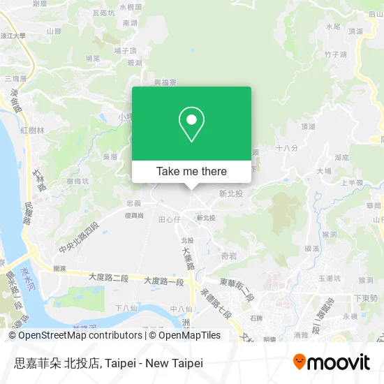 思嘉菲朵 北投店地圖