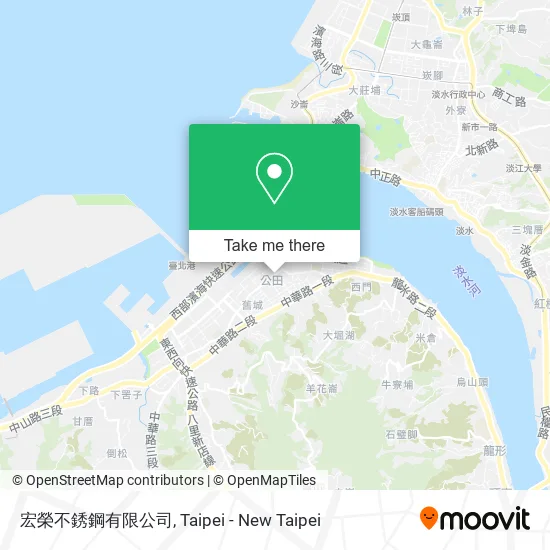 宏榮不銹鋼有限公司地圖