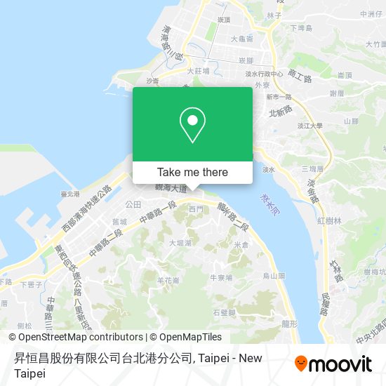昇恒昌股份有限公司台北港分公司地圖