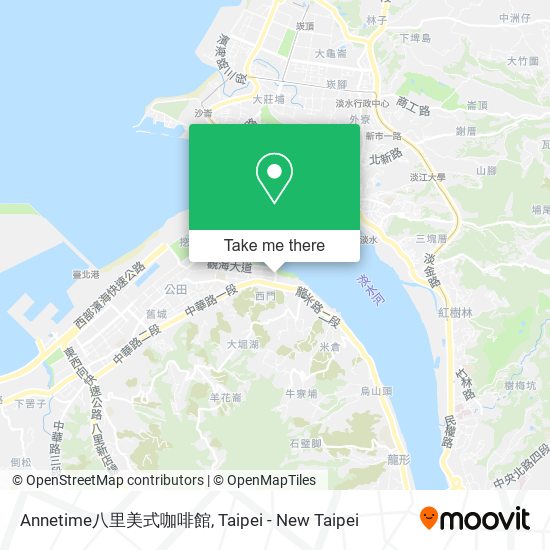 Annetime八里美式咖啡館 map
