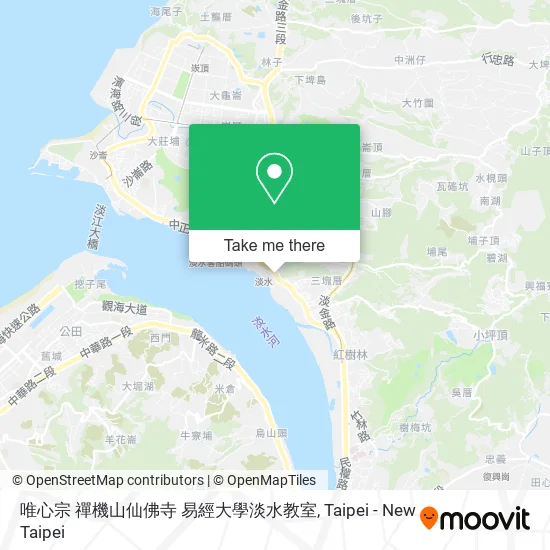 唯心宗 禪機山仙佛寺 易經大學淡水教室地圖