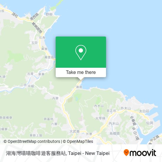 湖海灣喵喵咖啡遊客服務站地圖