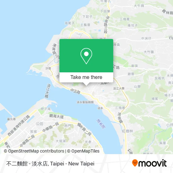 不二麵館 - 淡水店 map