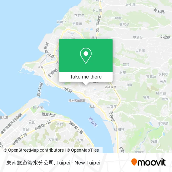 東南旅遊淡水分公司 map