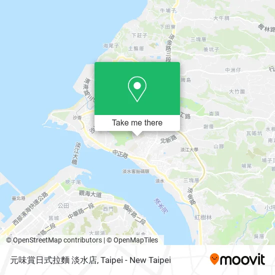元味賞日式拉麵 淡水店 map