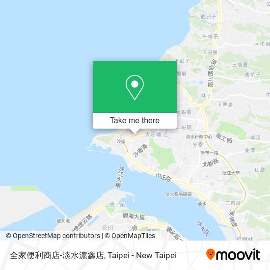 全家便利商店-淡水滬鑫店地圖