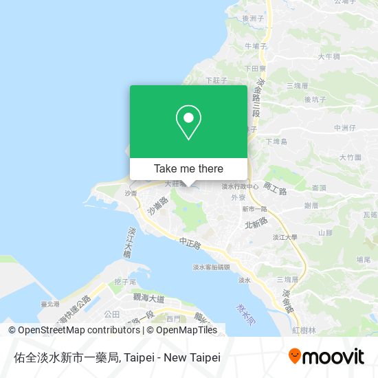 佑全淡水新市一藥局 map