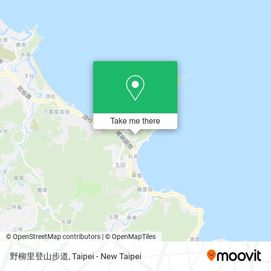 野柳里登山步道 map