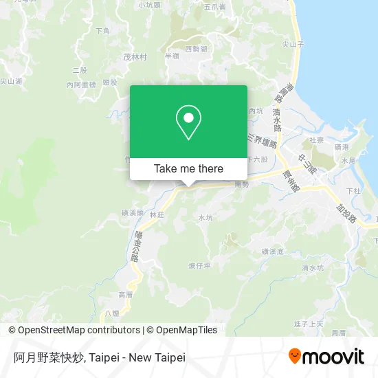 阿月野菜快炒地圖