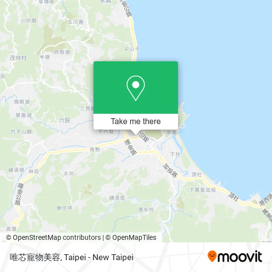 唯芯寵物美容 map
