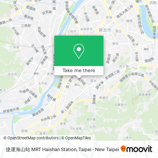 捷運海山站 MRT Haishan Station map