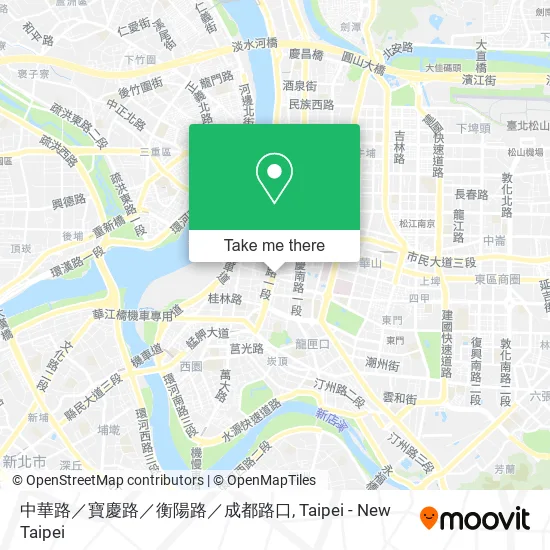 中華路／寶慶路／衡陽路／成都路口地圖