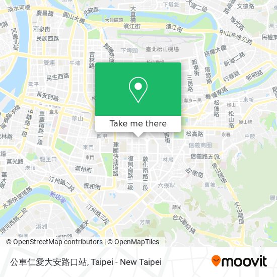 公車仁愛大安路口站 map