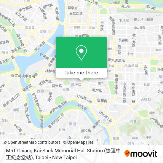 MRT Chiang Kai-Shek Memorial Hall Station (捷運中正紀念堂站) map