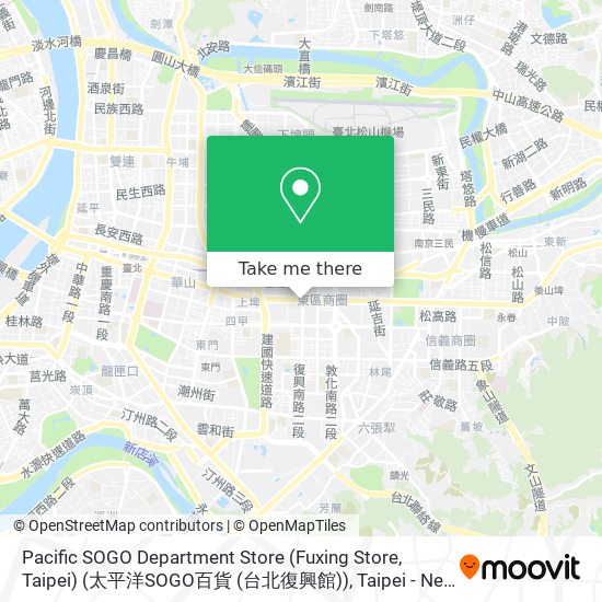 Pacific SOGO Department Store (Fuxing Store, Taipei) (太平洋SOGO百貨 (台北復興館)) map