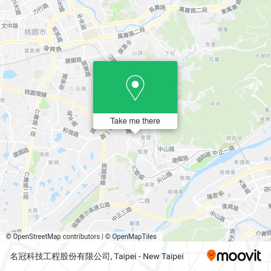 名冠科技工程股份有限公司地圖