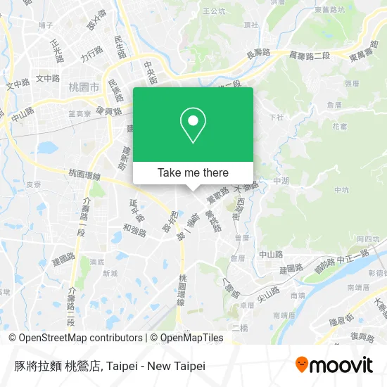 豚將拉麵 桃鶯店地圖