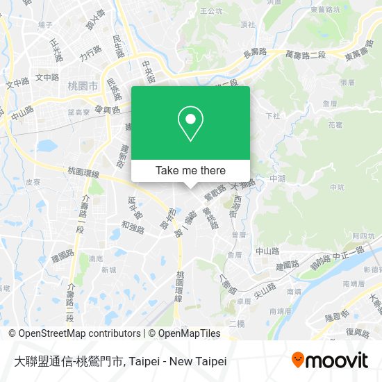 大聯盟通信-桃鶯門市地圖