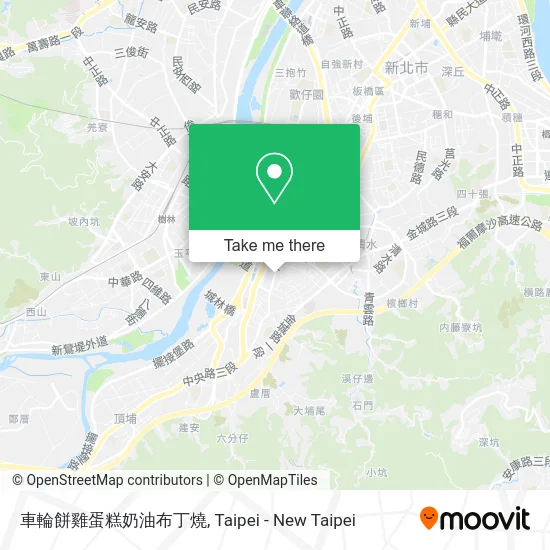 車輪餅雞蛋糕奶油布丁燒地圖