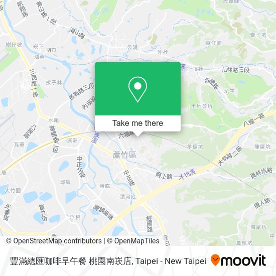豐滿總匯咖啡早午餐 桃園南崁店地圖