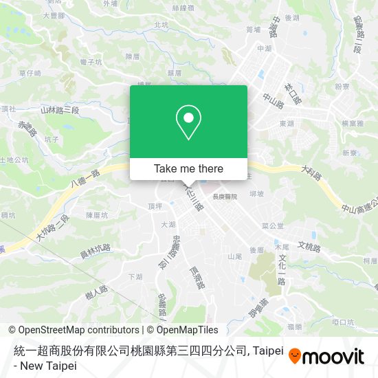 統一超商股份有限公司桃園縣第三四四分公司地圖