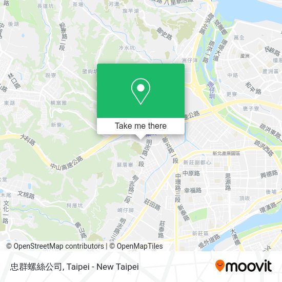 忠群螺絲公司地圖