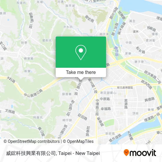 威鋐科技興業有限公司地圖