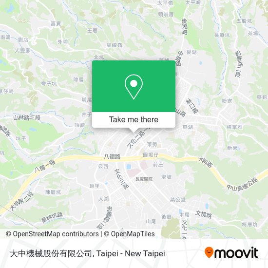 大中機械股份有限公司地圖