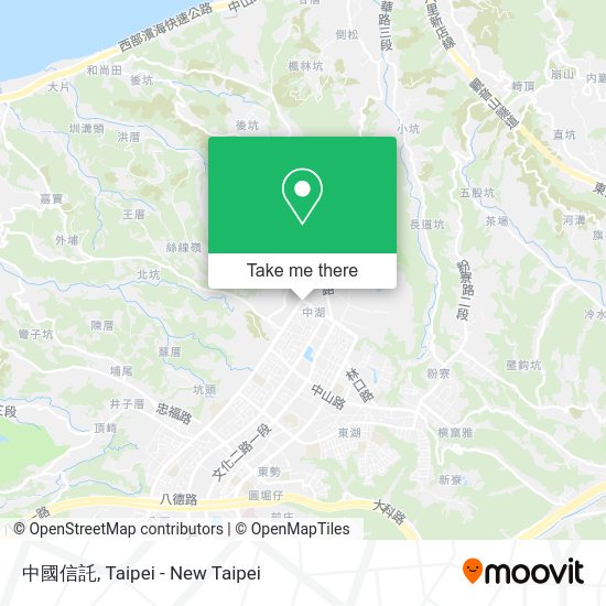 中國信託地圖