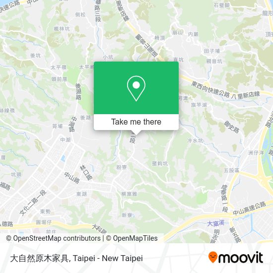 大自然原木家具地圖