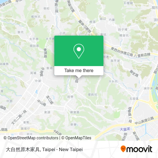 大自然原木家具 map