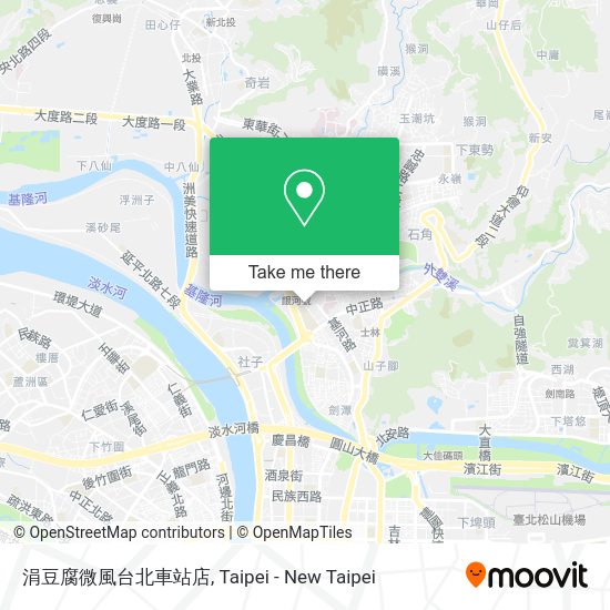 涓豆腐微風台北車站店地圖