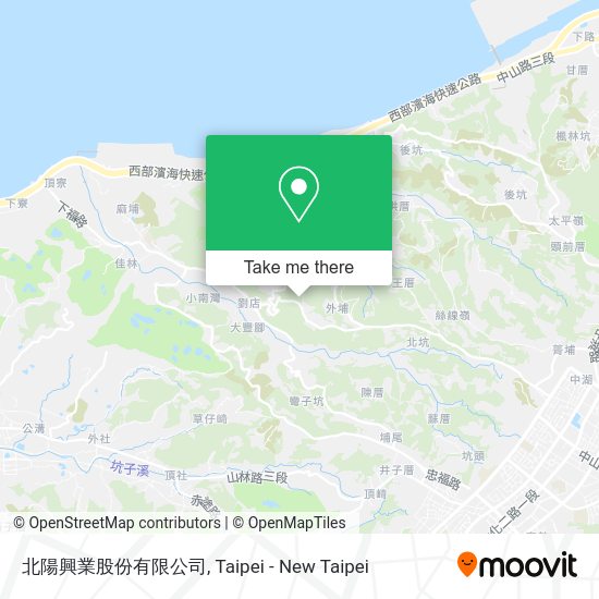 北陽興業股份有限公司地圖
