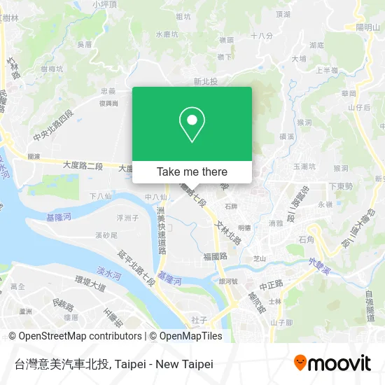 台灣意美汽車北投 map