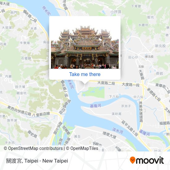 關渡宮 map