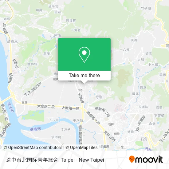 途中台北国际青年旅舍地圖